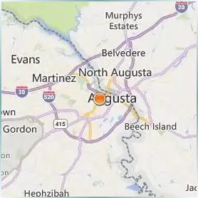 Augusta University Location Map