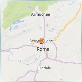 Berry College Location Map Berry College Location Map