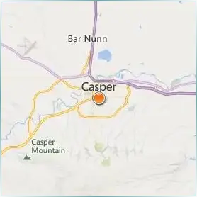 Casper College Location Map