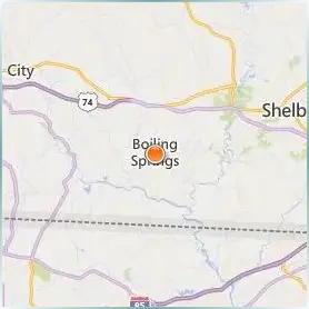 Gardner Webb University Location Map
