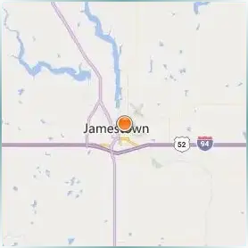 University of Jamestown Location Map University of Jamestown Location Map
