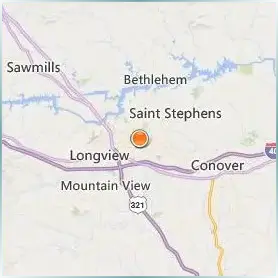 Lenoir Rhyne University Location Map