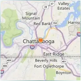 The University of Tennessee Chattanooga Location Map The University of Tennessee Chattanooga Location Map
