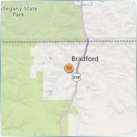 University of Pittsburgh Bradford Location Map University of Pittsburgh Bradford Location Map