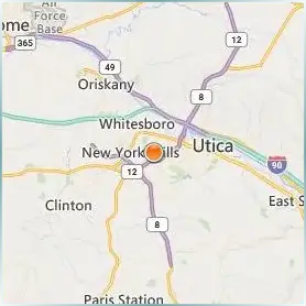 Utica University Location Map Utica University Location Map